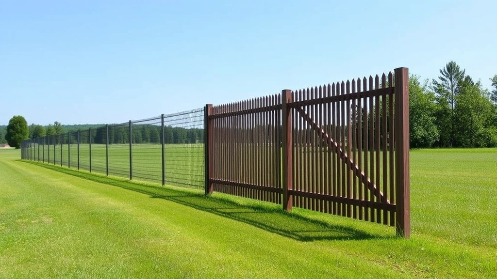 Fencing in Rainsville, AL with a beautiful backdrop of greenery and a clear sky.