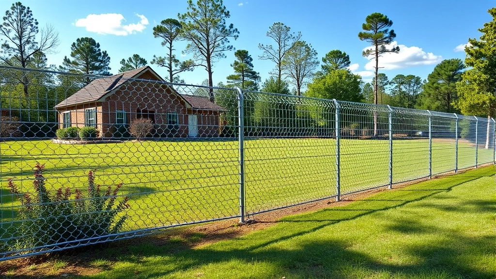 Chain link fence installation project in Cohutta GA showcasing materials and tools used.