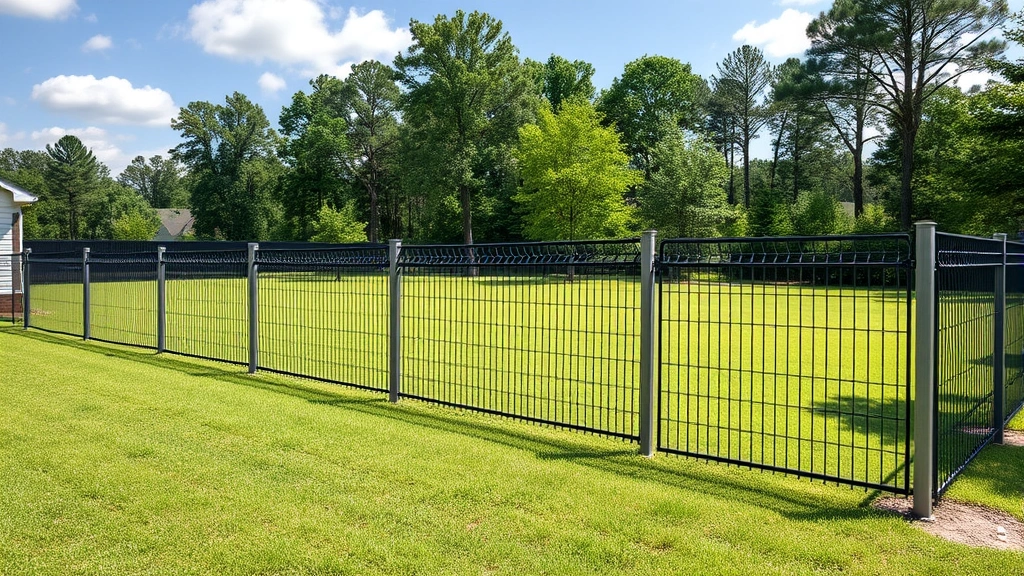 Fencing in Jacksonville, AL showcasing various styles and designs for residential and commercial properties.