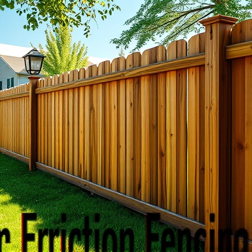 Completed wooden fence installation in Scottsboro AL, showcasing craftsmanship and blending with a serene landscape.