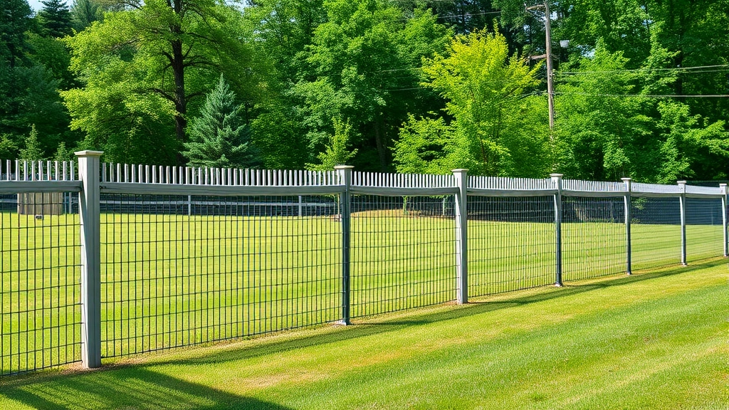 Fencing in Dalton GA showcasing various styles and materials in a sunny outdoor setting.