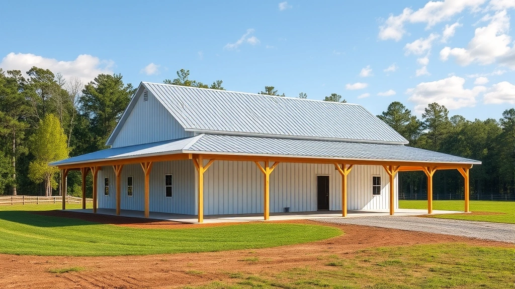 Pole Barn Construction projects in Cohutta GA showcasing various designs and materials used in the builds
