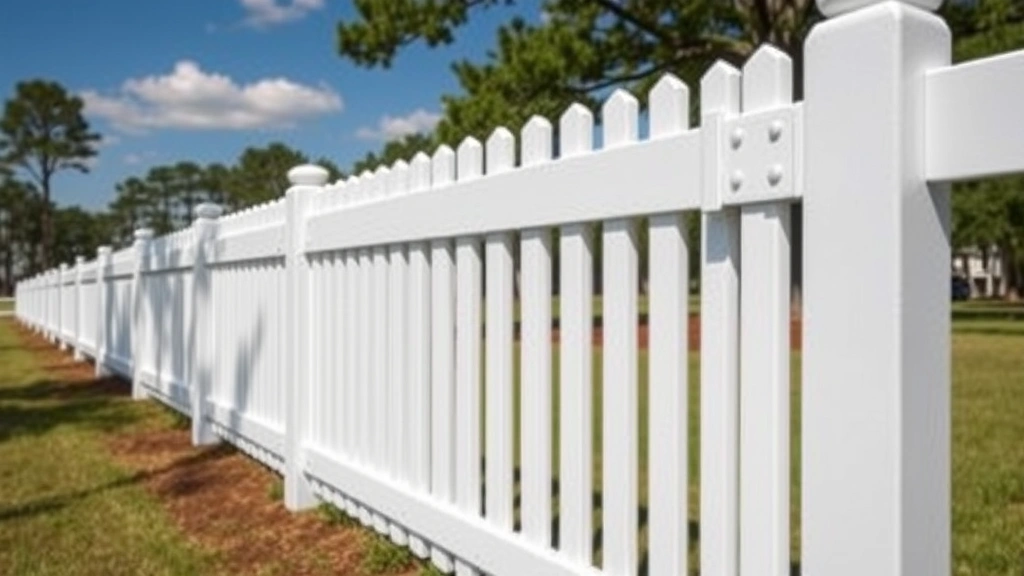 Fencing in Summerville, GA with vibrant greenery and a clear blue sky in the background.