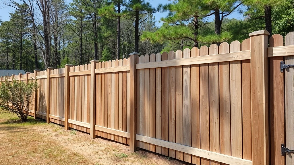 Fence sealing project in Cohutta GA with workers applying sealant to a wooden fence.