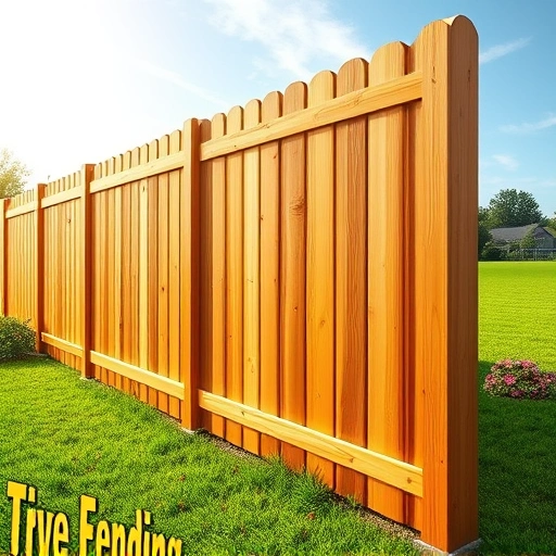 Completed wooden fence installation in Jacksonville AL, showcasing craftsmanship, green lawn, and vibrant flowers.