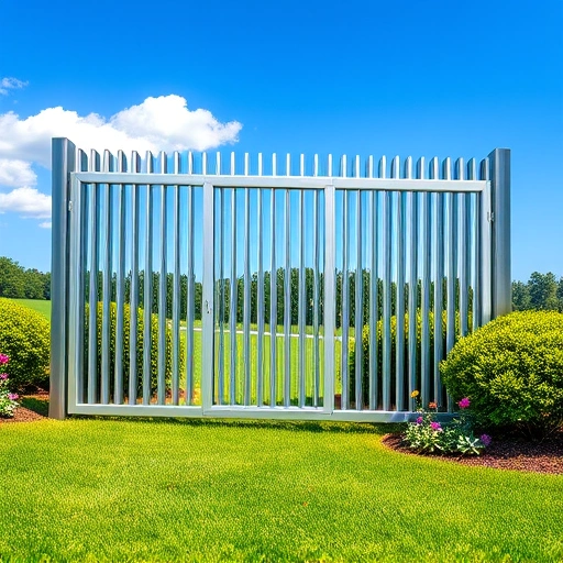 Completed aluminum fence installation in Cohutta GA, showcasing sleek lines, polished finish, and vibrant garden.