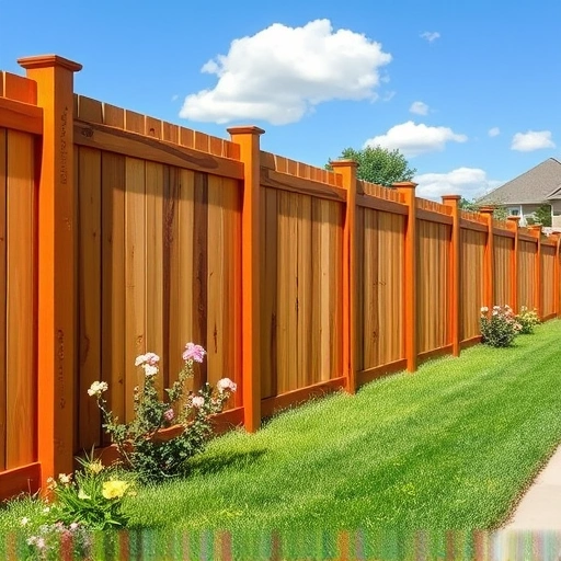 Completed wooden fence in Fort Oglethorpe GA highlighting craftsmanship amid a serene suburban landscape.