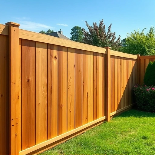 Fence panel replacement in Cohutta GA showcases a beautifully crafted wooden fence in a vibrant backyard setting.