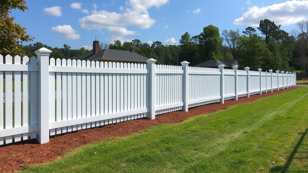Fencing in Cartersville, GA featuring a wooden fence with a scenic background.