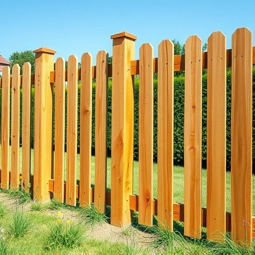 Completed wooden fence post replacement in Cohutta GA showcasing craftsmanship in a serene suburban setting.