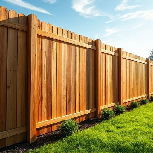 Completed wooden fence installation in LaFayette GA showcasing craftsmanship and a polished, inviting landscape.