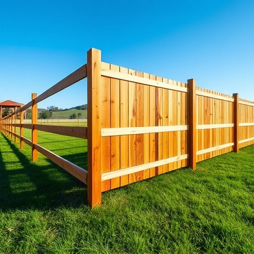 Completed wooden fence installation in Centre AL showcasing craftsmanship, natural grain, and serene outdoor setting.