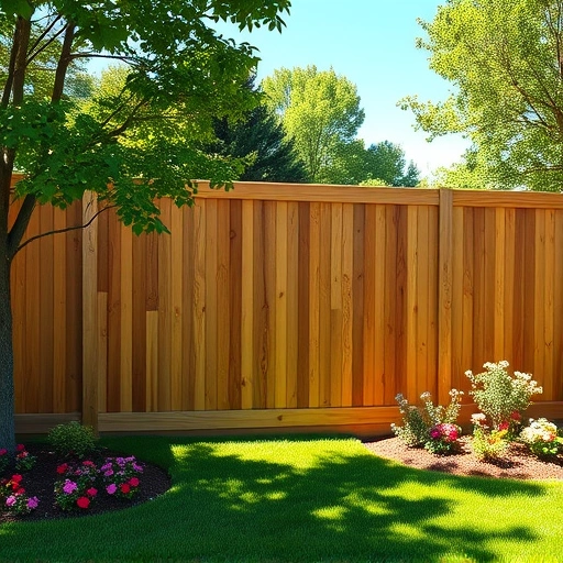 Completed wooden fence project in Leesburg AL, showcasing expert craftsmanship in a serene outdoor setting.