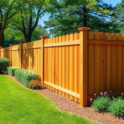 Beautiful wooden fence installation in Cedartown GA, showcasing natural textures against a lush green backdrop.
