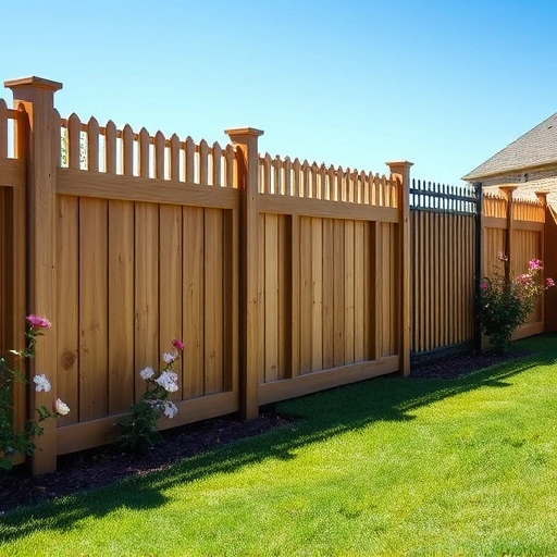 Completed fencing installation in Rome GA showcasing wooden, vinyl, and wrought iron styles in a lush yard.