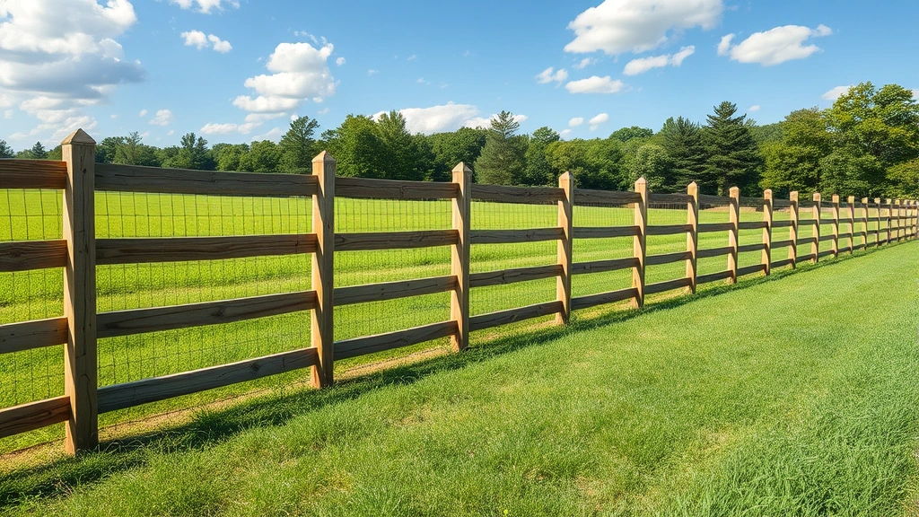 Fencing in Adairsville, GA with a picturesque landscape in the background.
