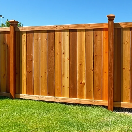 Completed wooden fence installation in Collinsville AL showcasing craftsmanship in a serene residential yard.