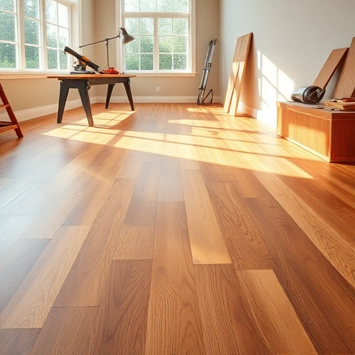Beautiful hardwood flooring installation in Cohutta, GA with warm tones and natural light, showcasing craftsmanship and elegance.