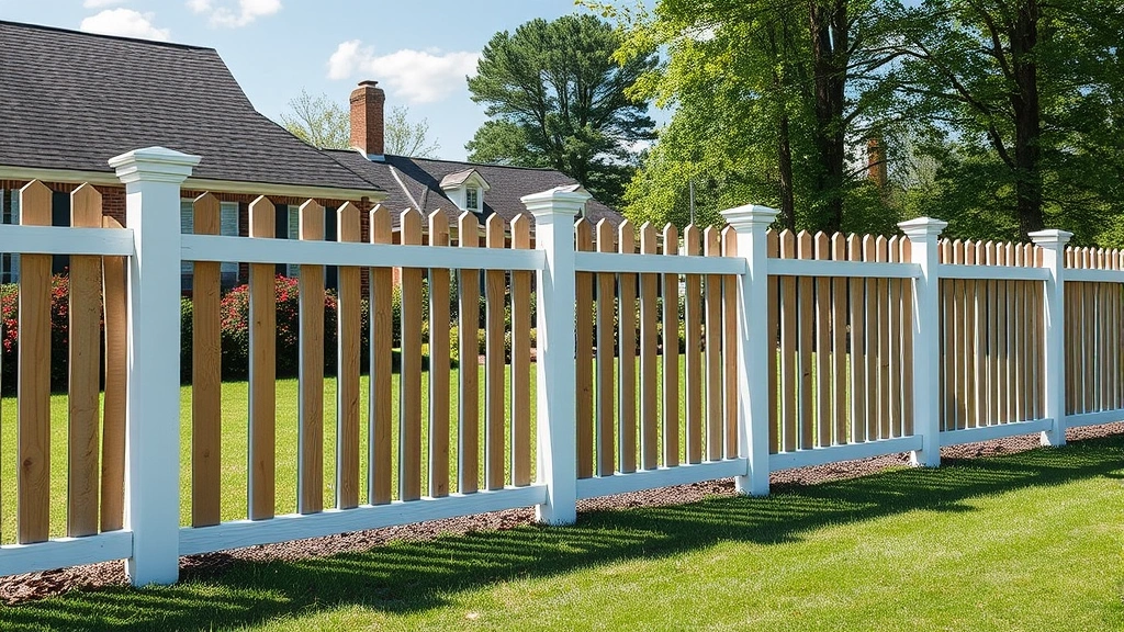 Fencing in Rome, GA showcasing a beautiful landscape with lush greenery and a well-maintained fence.