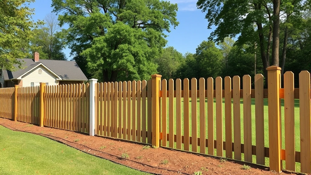 Fencing in Leesburg, AL showcasing a vibrant sunset over a picturesque landscape.