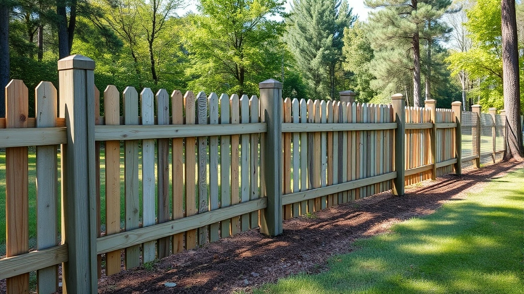 Fence Post Replacement projects in Cohutta GA showcasing new posts and improved yard aesthetics