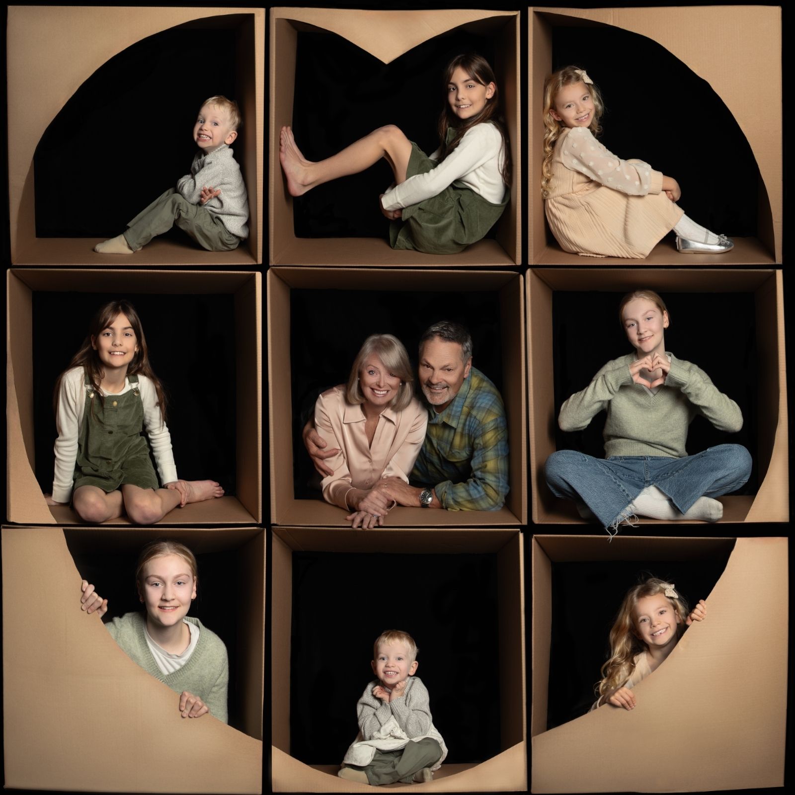 Fine art family portrait of mother and child in Vancouver studio