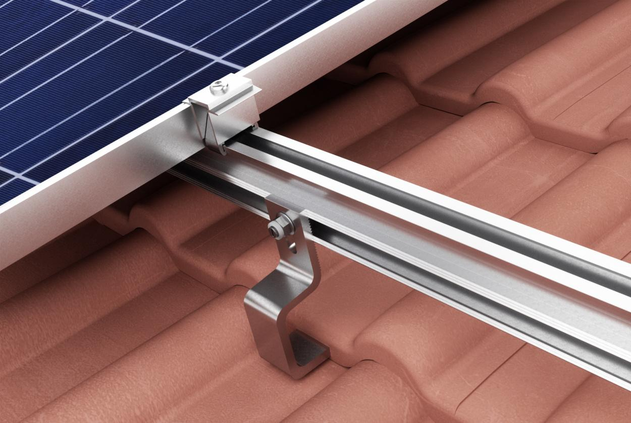 Fixation panneaux photovoltaïques sur tuiles Fixation panneaux photovoltaïques sur tuiles