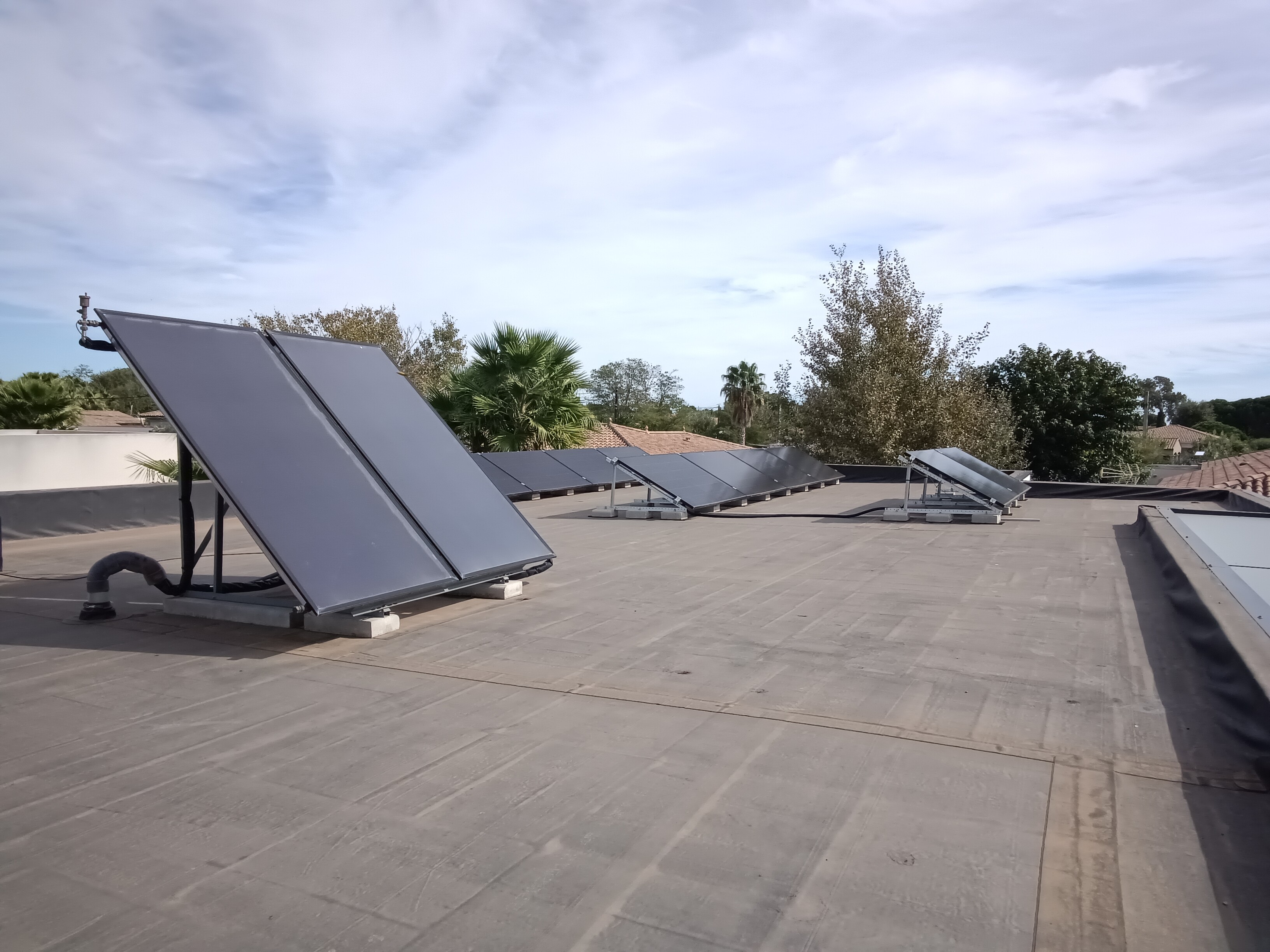Grêle et panneaux solaires