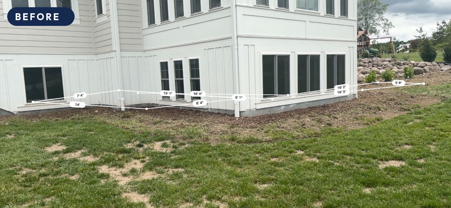 Outdoor Transformation — before