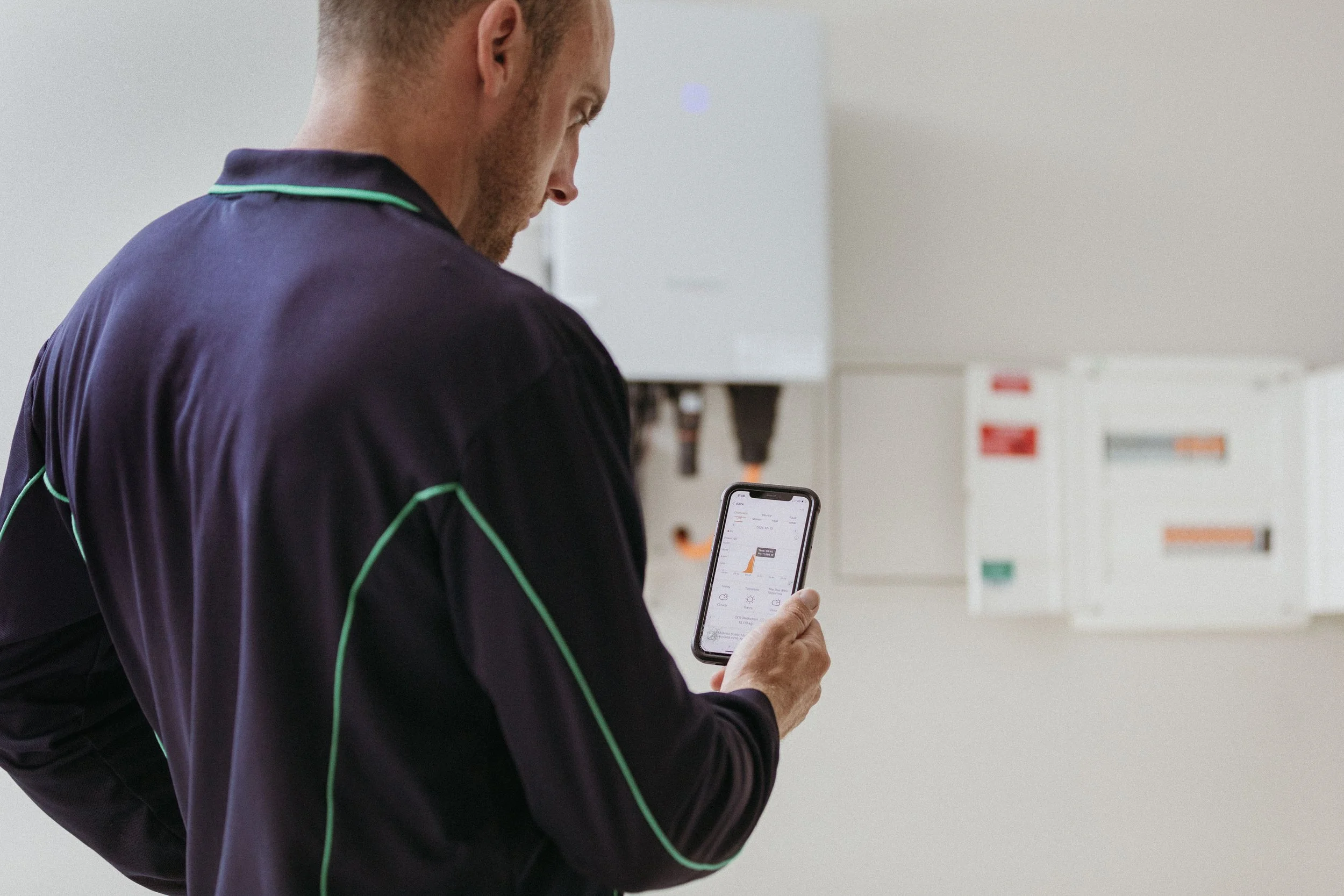 Reviewing solar system options on site