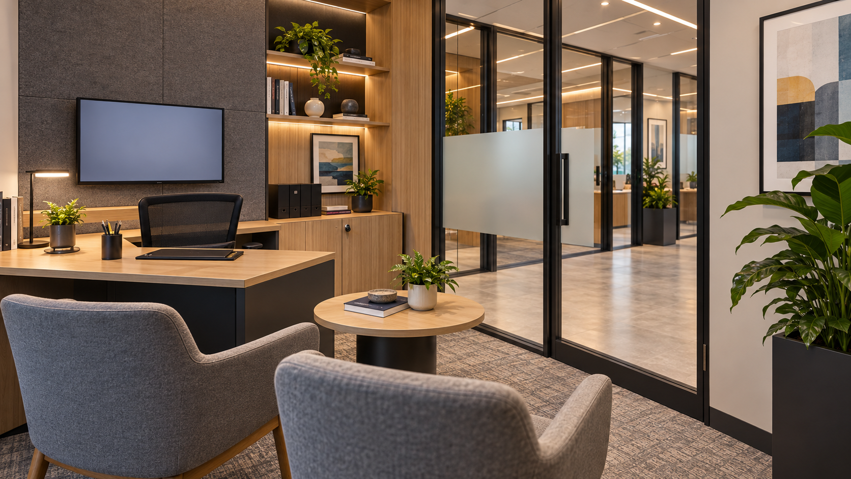 Private mortgage professional consultation office