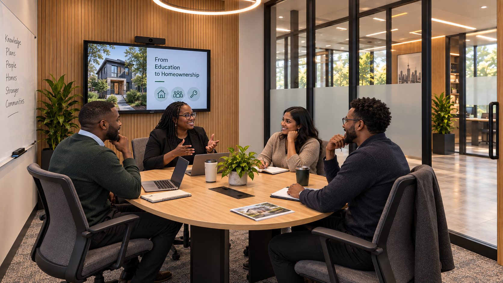 Second meeting room with Black-majority housing education discussion