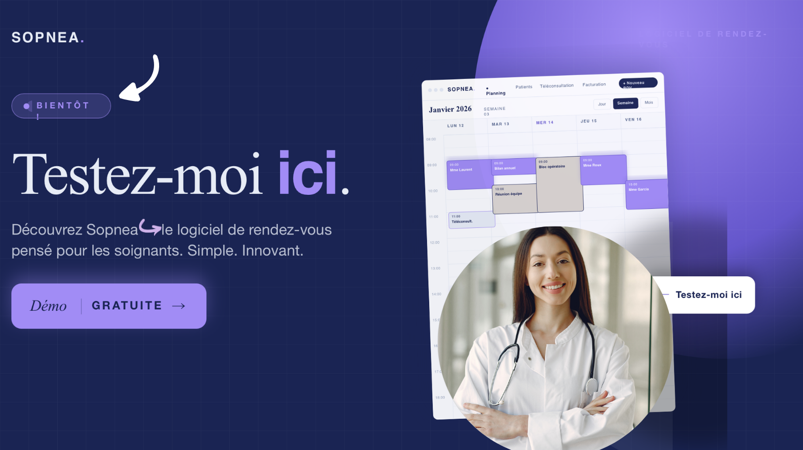 SOPNEA — aperçu du logiciel