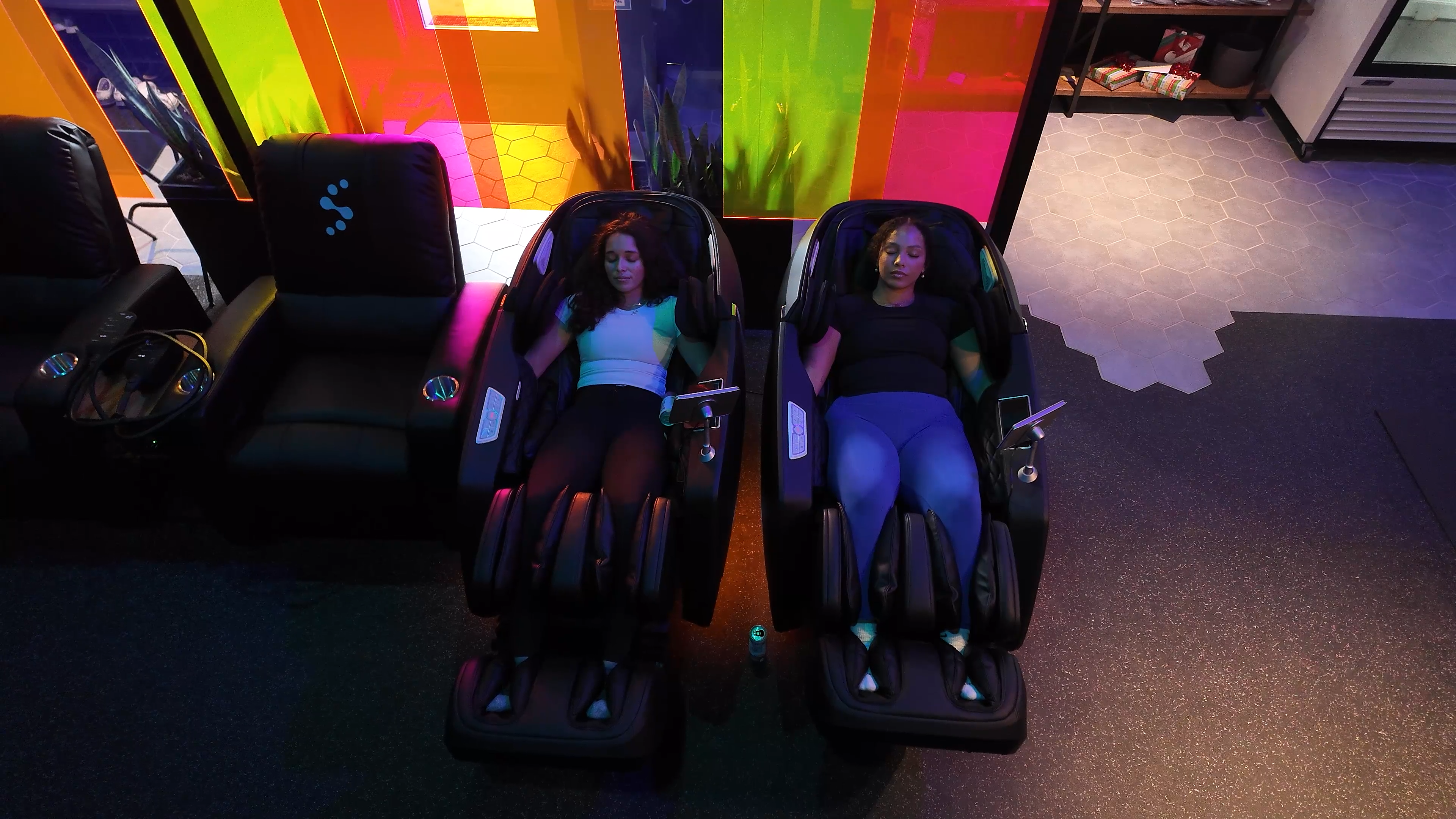 Massage chairs at Evolve