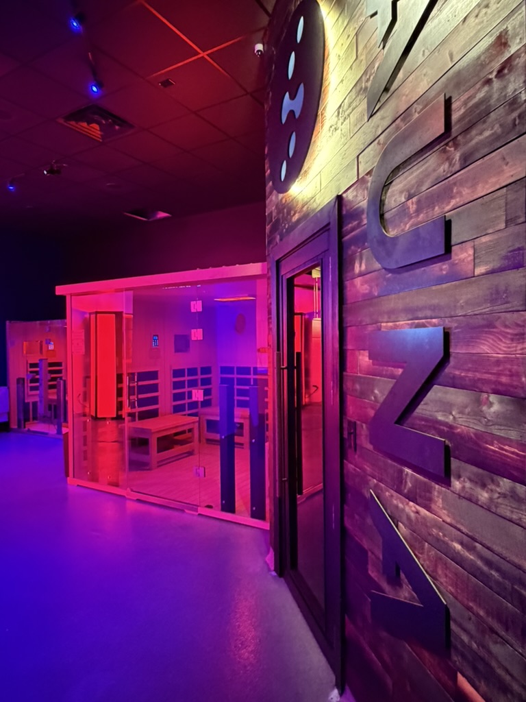 Norwegian sauna entrance hallway at Evolve Social Wellness Space