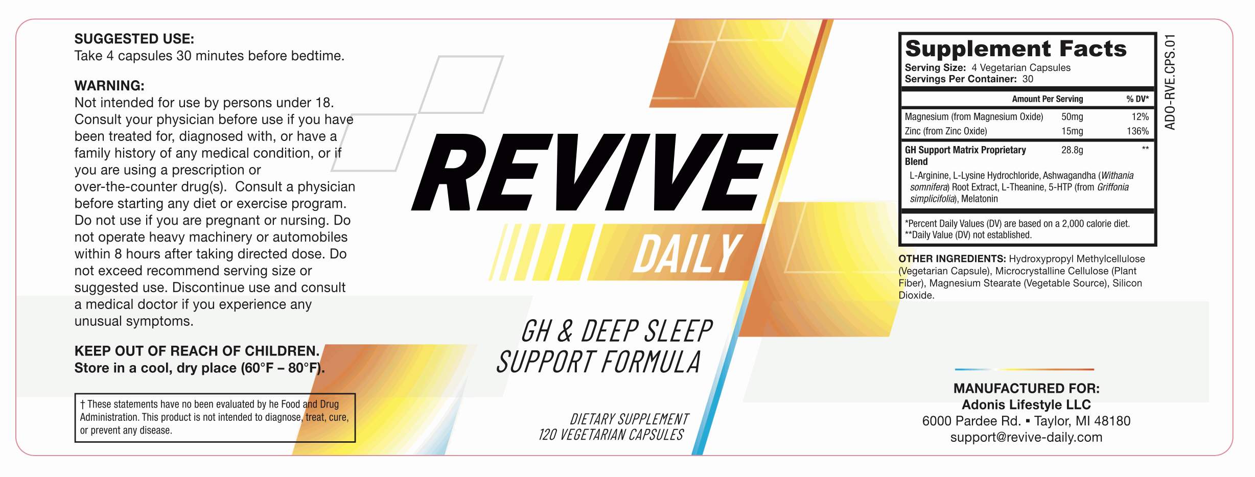 Revive Daily 1 Support Formula