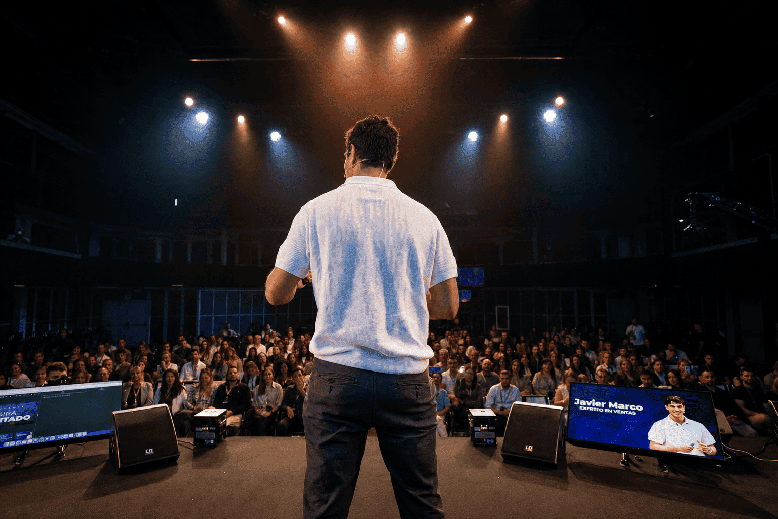Ponencia ante cientos de asistentes