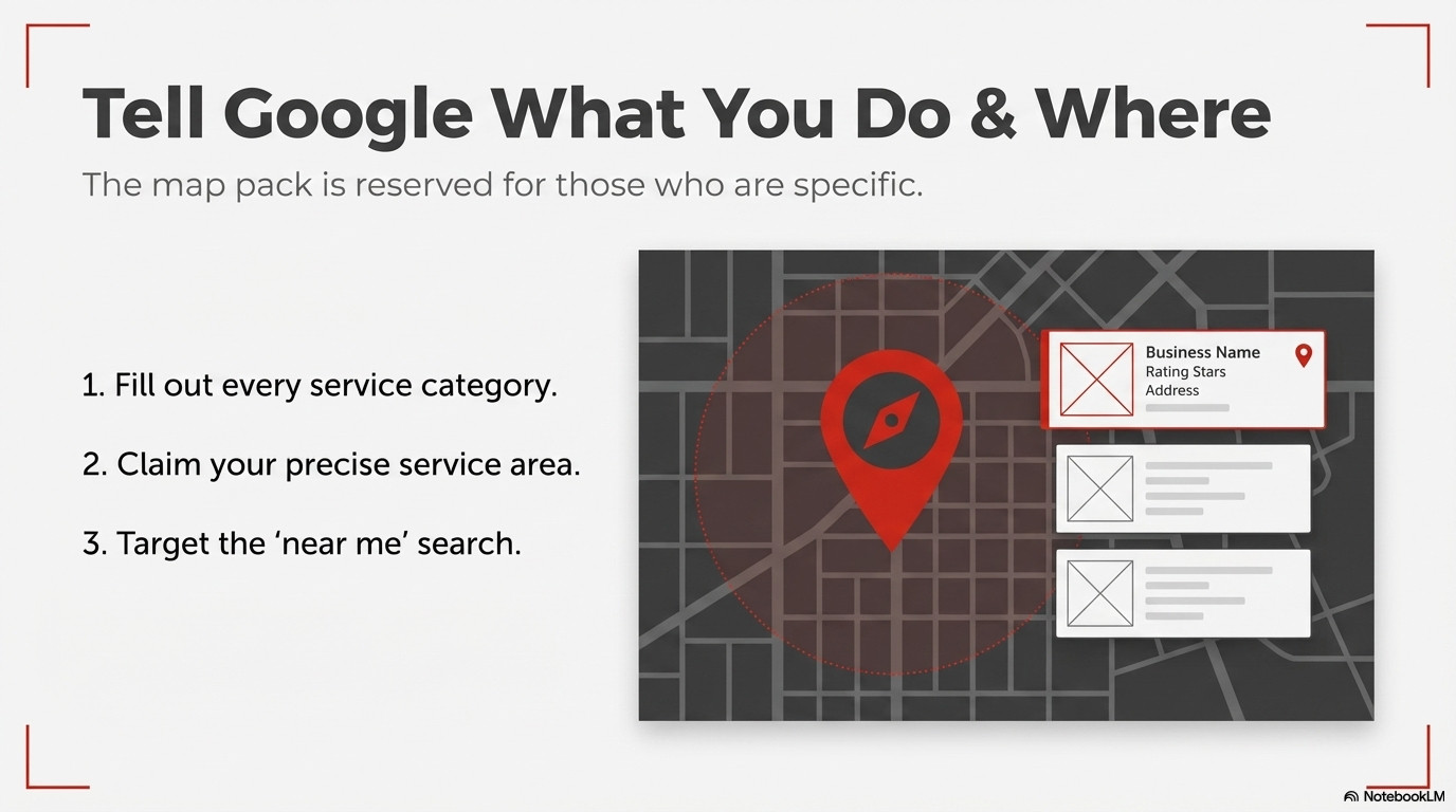 Tell Google what you do and where