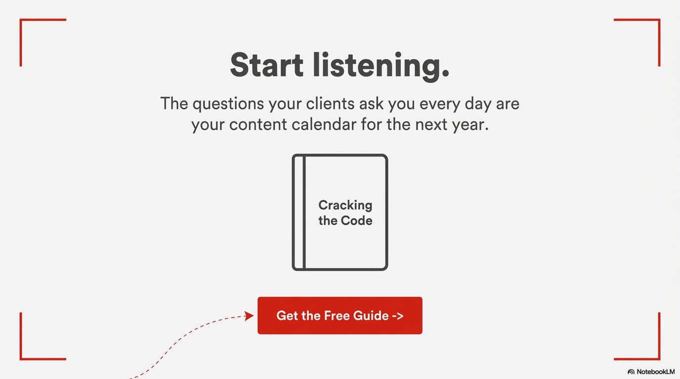 The questions your clients are asking is the foundation for your content strategy.