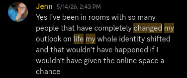 Original Sales Family member testimonial screenshot 2