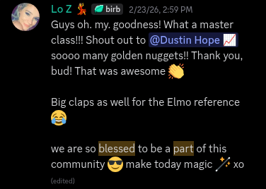 Original Sales Family member testimonial screenshot 5