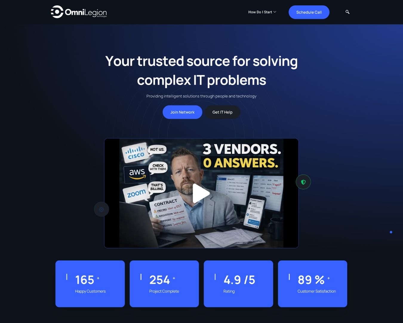 OmniLegion IT solutions website homepage