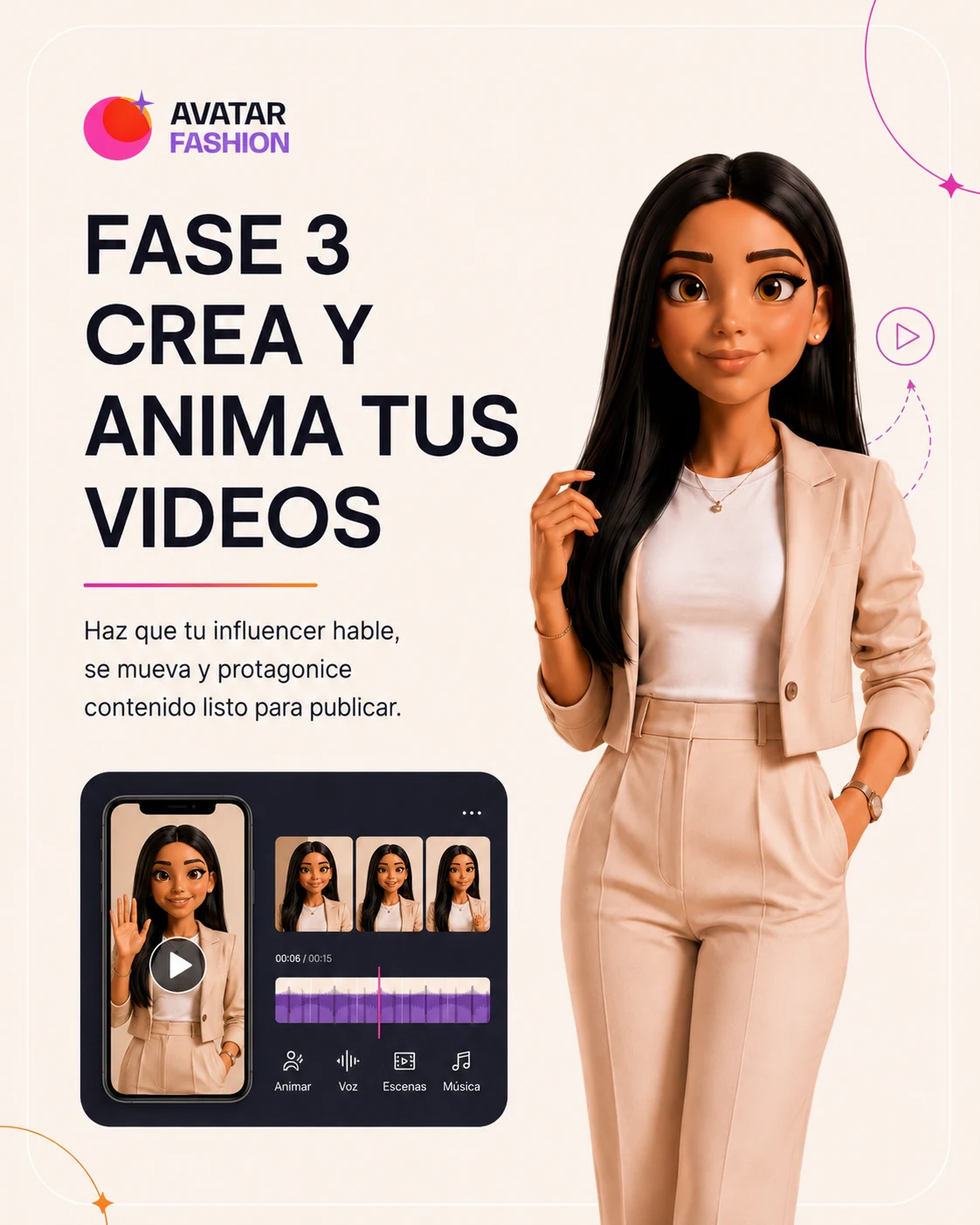 Fase 3: crea y anima tus videos