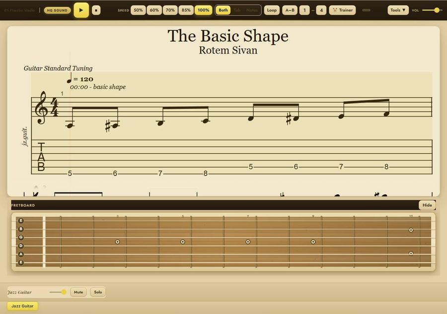 Screenshot of Guitar Pro Player