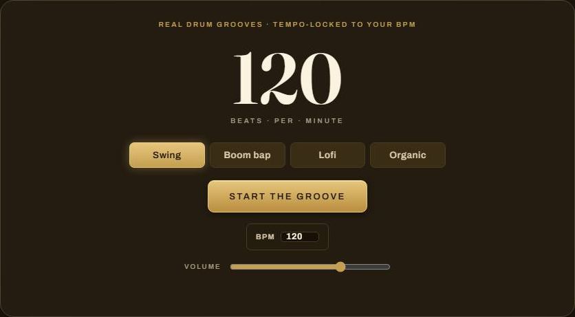 Screenshot of Practice Drum Grooves