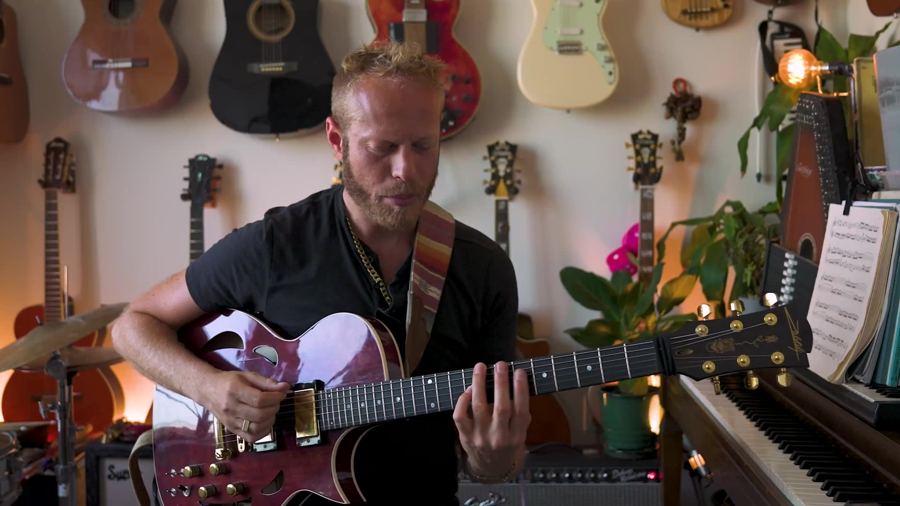 A still from the Unlocking the Fretboard lesson