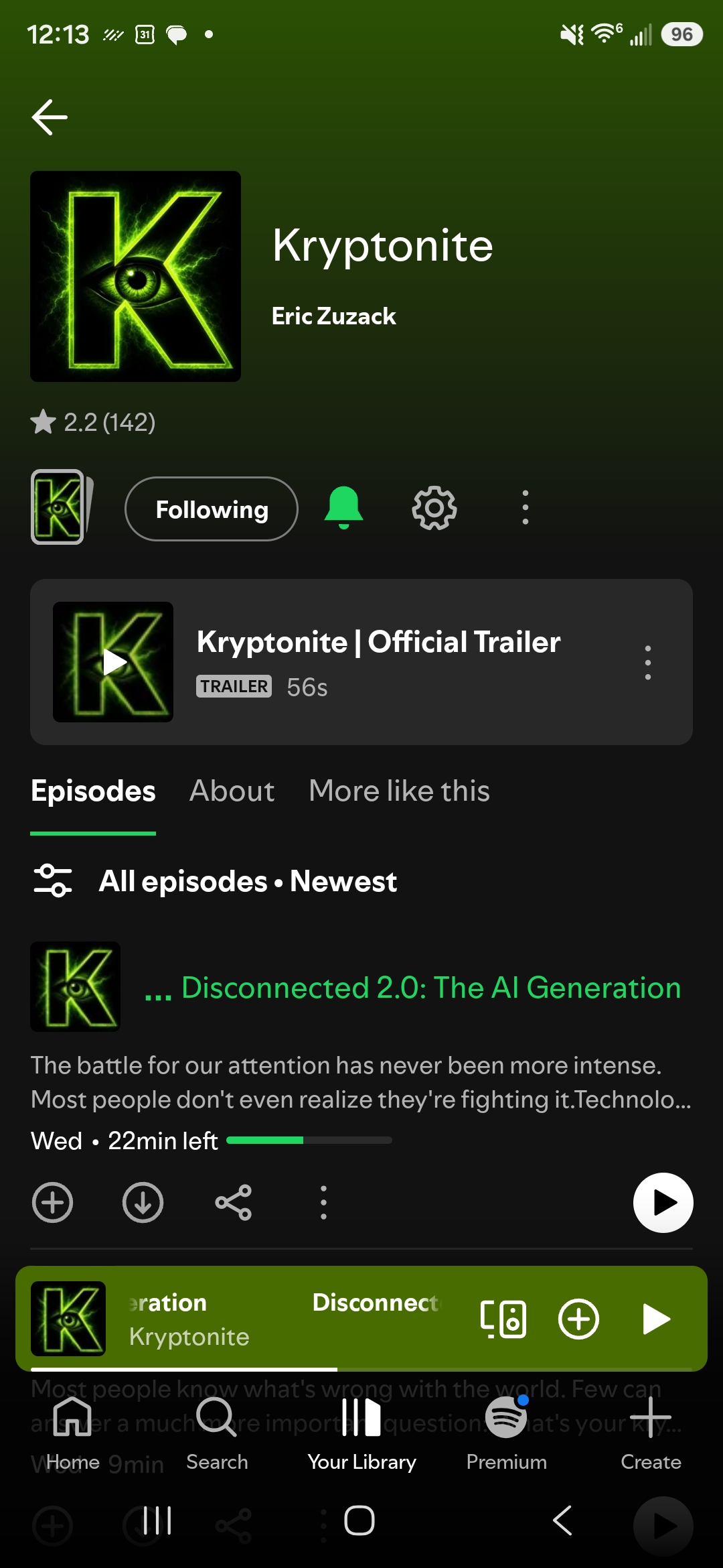 Spotify show page