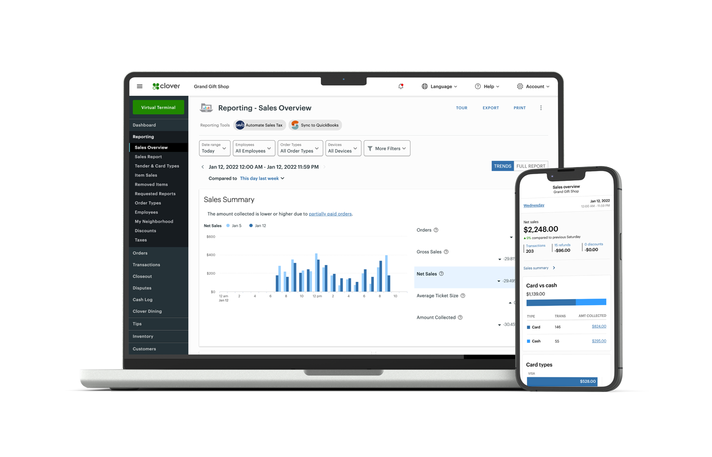 The EmeraldPay Gateway on desktop and mobile