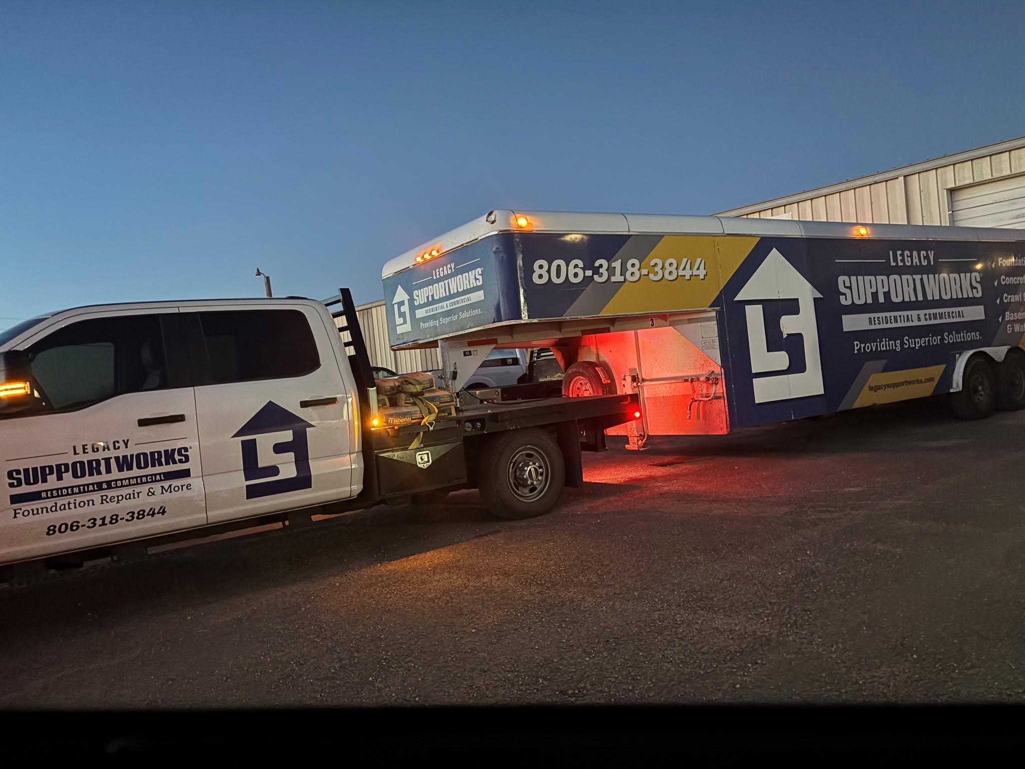 A dealer's branded service van