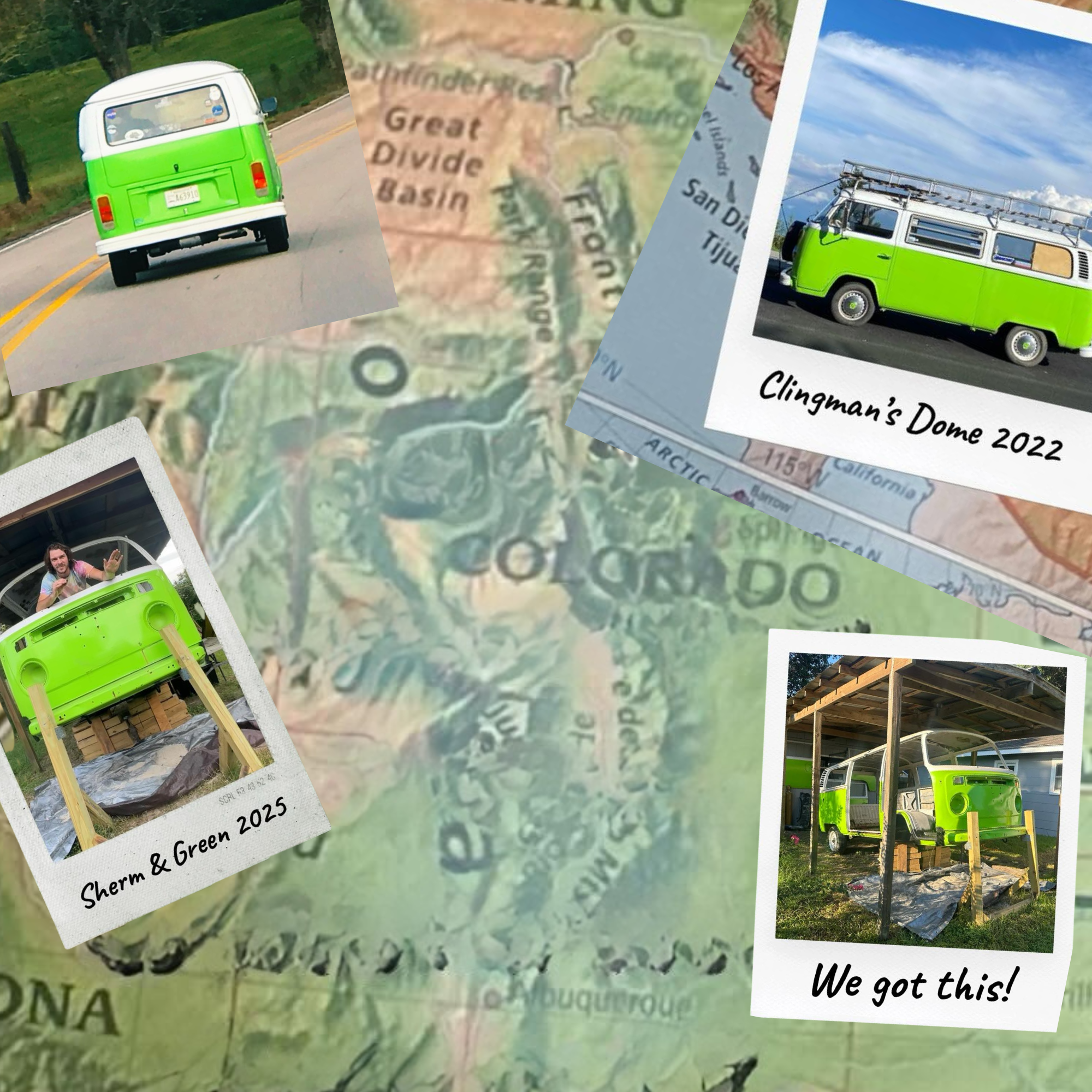 Green Machine photo collage